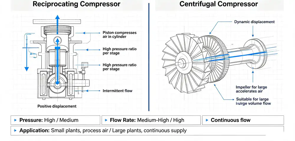 Reciprocating vs Centrifugal Compressors Comparison