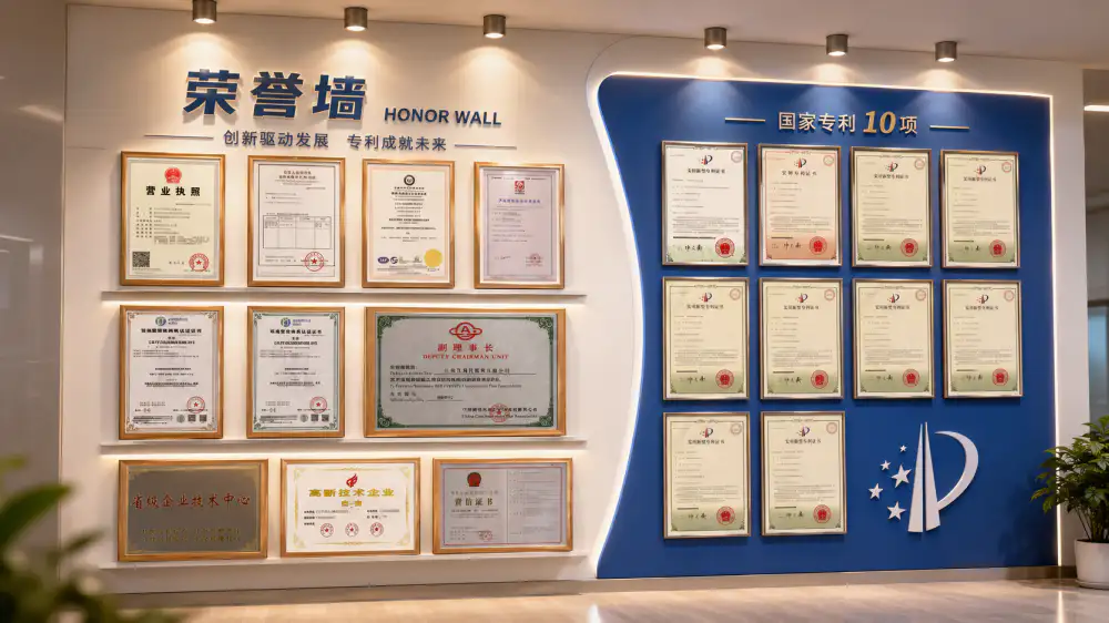 ATEX and ISO 9001 Certification Wall